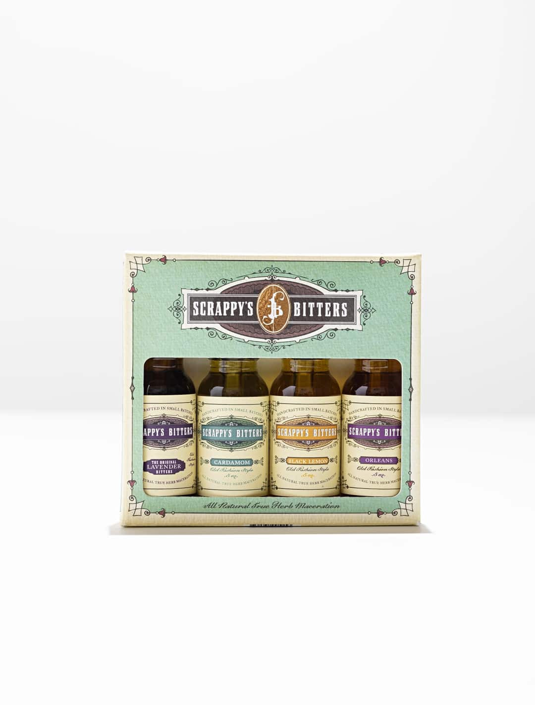 Scrappy's The New Classics Mini Set - Lavender, Cardamon, Black Lemons, Orleans 4x1.5cl - 50%